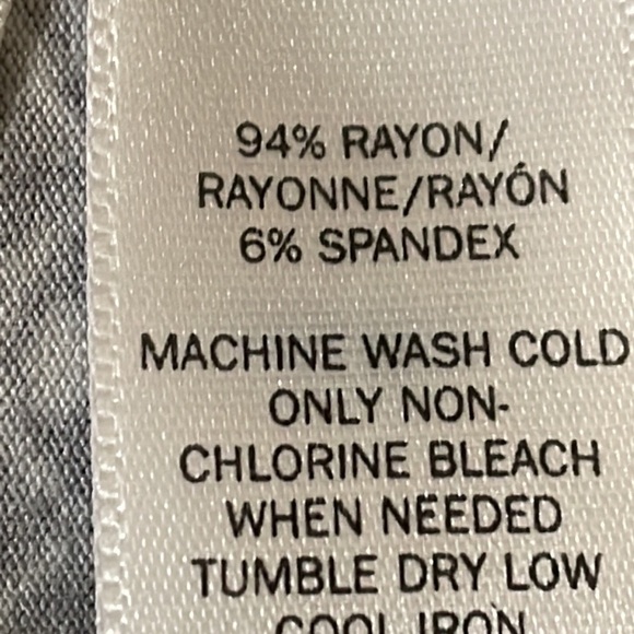 LOFT Black & White Clubs A-Line Stretch Rayon Skirt Elastic Waist Pockets Sz XL - Picture 4 of 5